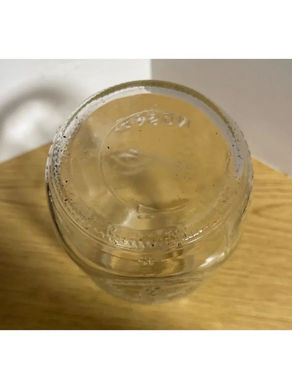 Ball Mason 24 oz Embossed Fruit Design Glass Jar Clear Regular Mouth